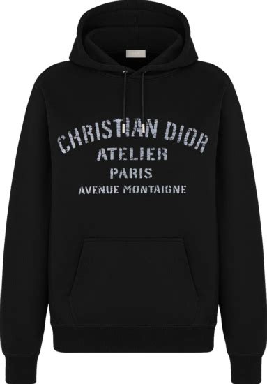 christian dior athletic hoodie|christian dior atelier hoodie.